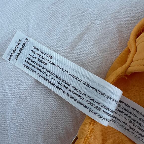 HOLLISTER Solid Orange Criss Cross Back One Piece Swimsuit Size S - Picture 7 of 9